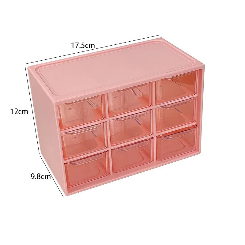 Dustproof Multi-Grid Desktop Drawer Organizer Storage Box for Desk, Jewelry, and Office Supplies