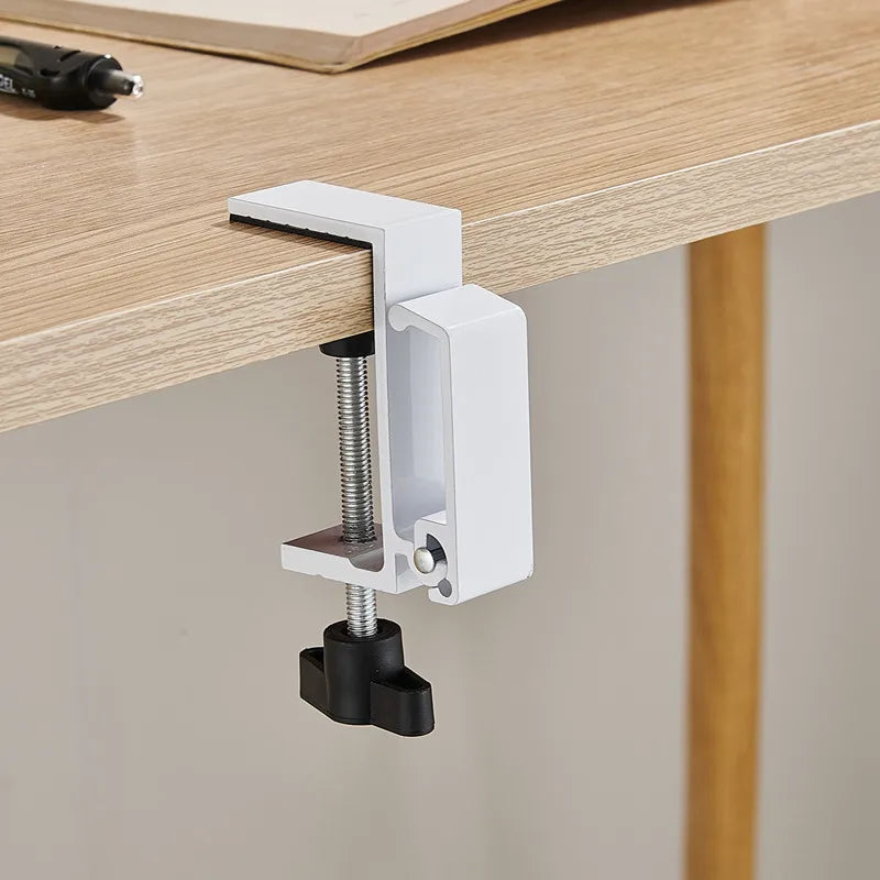 Adjustable Foldable Under Desk Headphone Hook and Backpack Hanger Clamp Holder