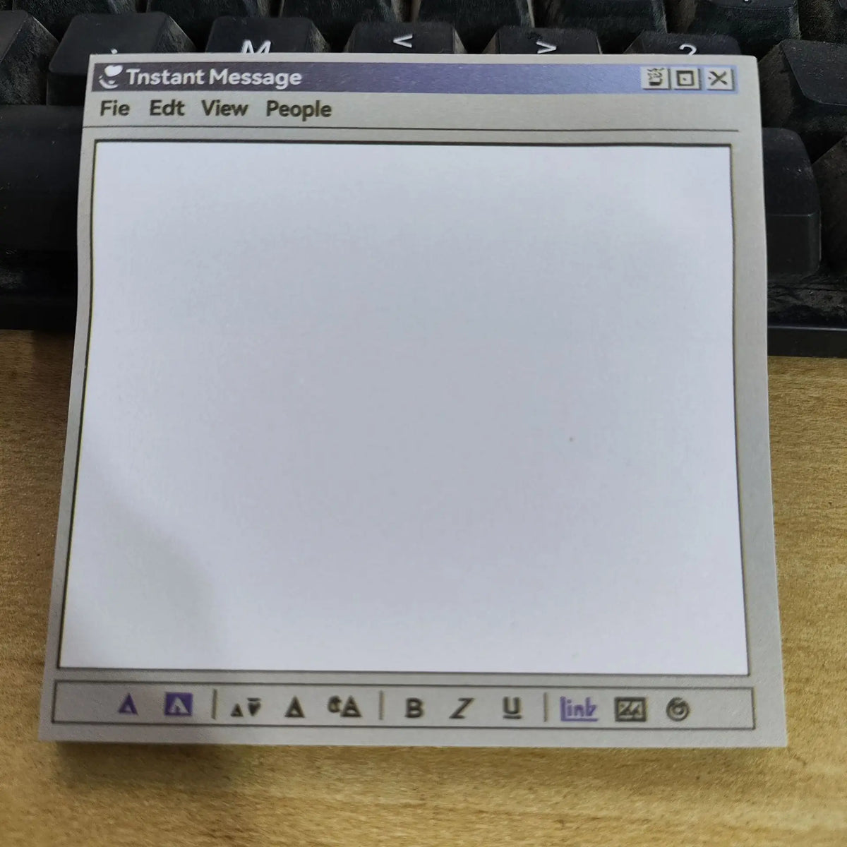 50 Page Retro Computer Window Notepad, Cute Aesthetic Desk Memo Pad for Notes, To Do Lists and Office Supplies