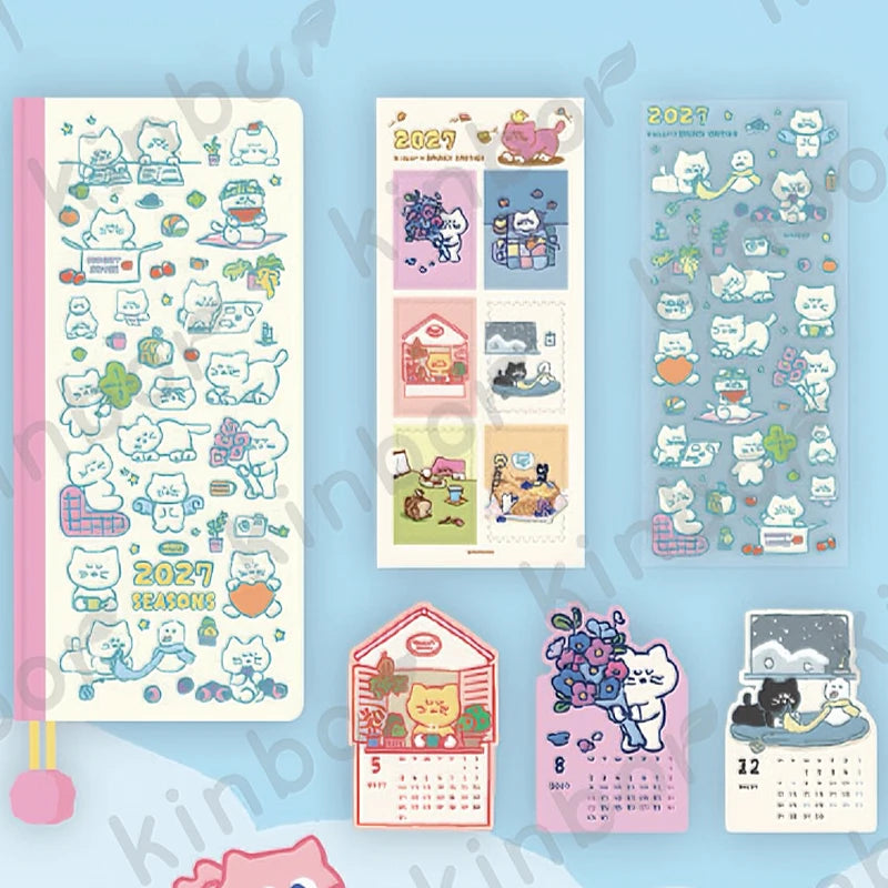 2027 Pocket Weekly Planner, Notebook and Cover Set Options