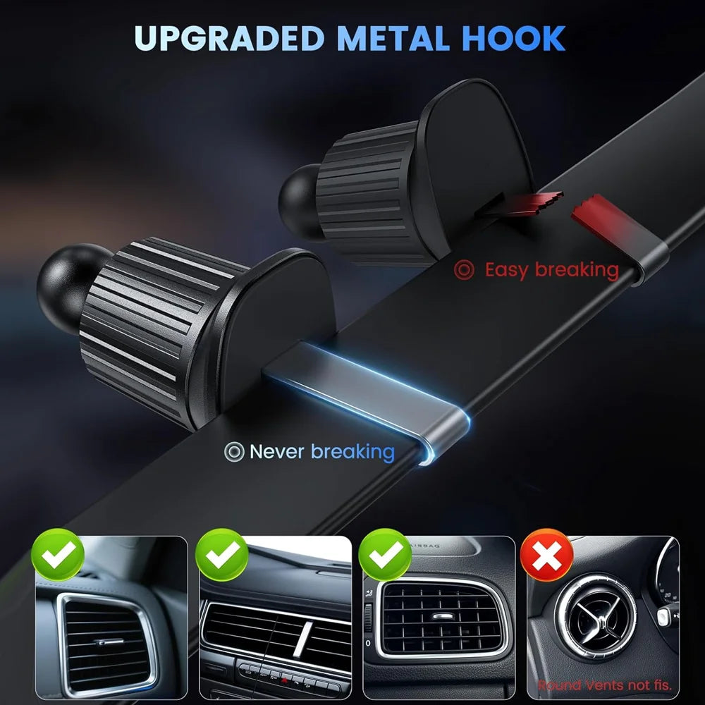 30W Magnetic Wireless Car Charger & Phone Mount — With or Without Charging Cable