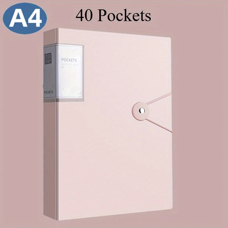 A4 Clear Pocket Presentation Folder for Documents & Certificates