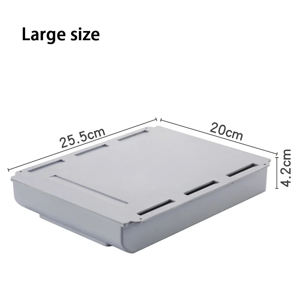 Self-Adhesive Under-Desk Drawer Organizer, Three Sizes