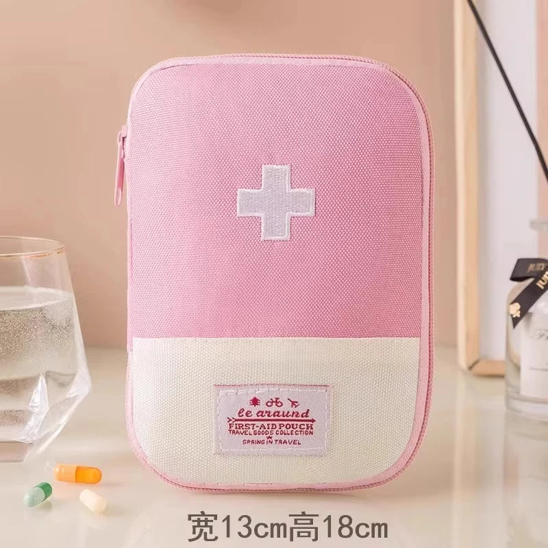 Travel Medicine Bag and Mini First Aid Kit Pouch for Pills, Vitamins and Emergency Essentials, Portable Home and Outdoor Storage