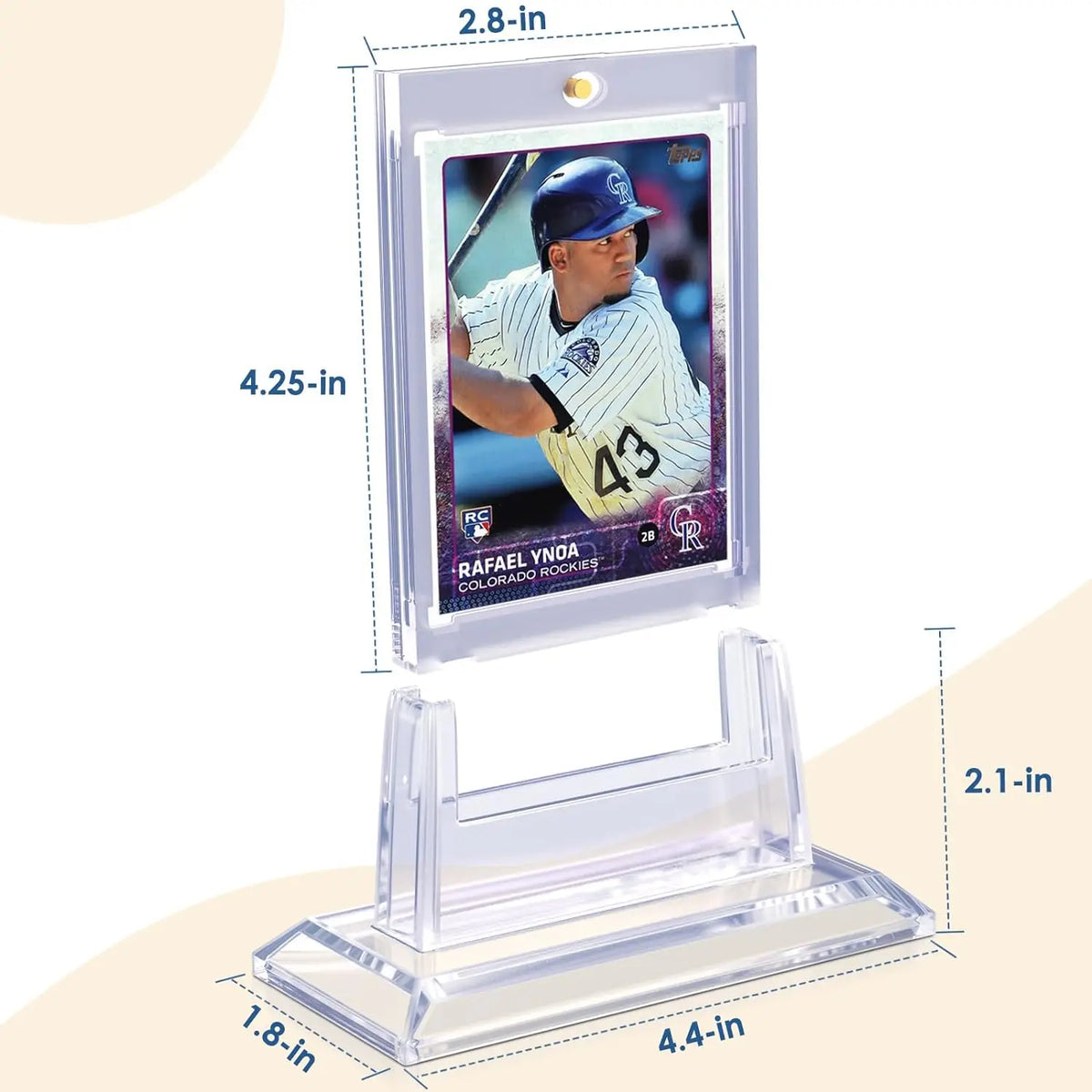 Magnetic Acrylic Trading Card Display Case with Sleeve Protector