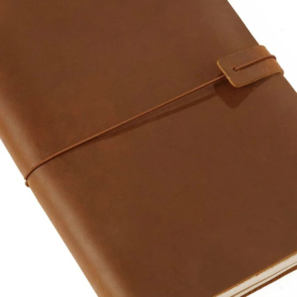 Genuine Leather Traveler’s Notebook with Refillable Inserts