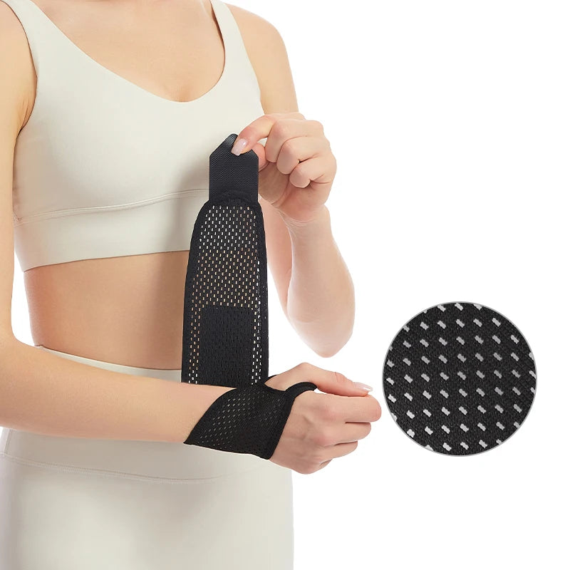Adjustable Wrist Support Wrap — Compression Brace for Weightlifting, Tennis & Gym