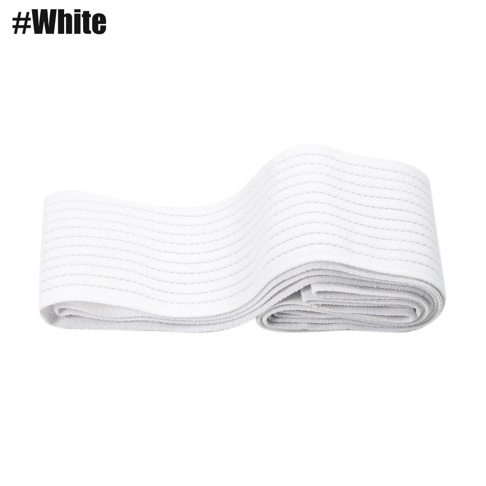 Adjustable Elastic Support Wrap with Hook-and-Loop Closure