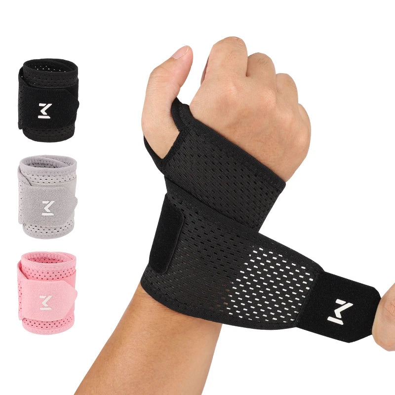 Adjustable Wrist Support Wrap — Compression Brace for Weightlifting, Tennis & Gym
