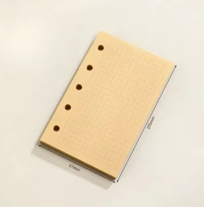 M5 Loose Leaf Refill Paper, 40 Sheets Planner Inserts for Mini Binder, Weekly Monthly To Do Dot Grid Lined Pages