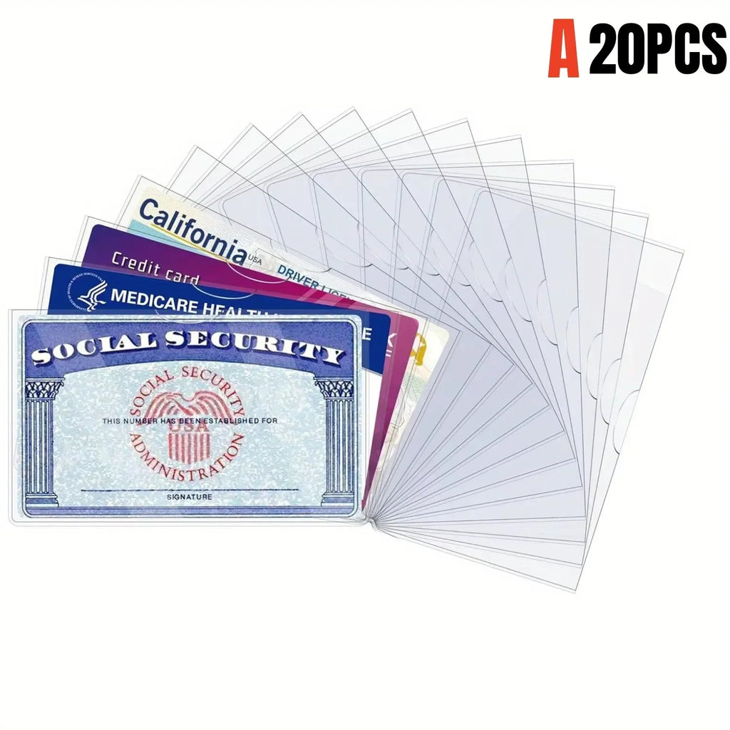 Clear Card Protector Sleeves for ID & Credit Cards