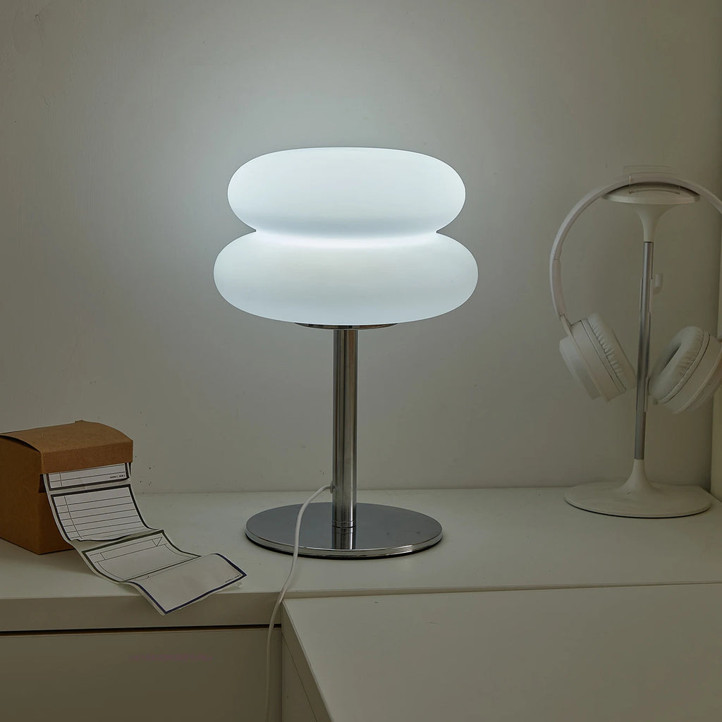 Nordic Mushroom Table Lamp — 3-Color, 9-Level Dimmable Ambient Light, USB Plug