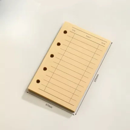 M5 Loose Leaf Refill Paper, 40 Sheets Planner Inserts for Mini Binder, Weekly Monthly To Do Dot Grid Lined Pages