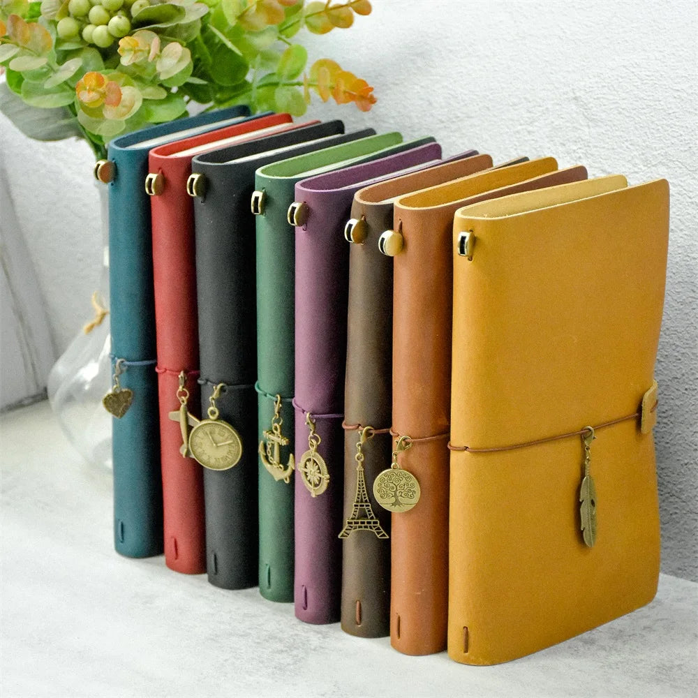 Genuine Leather Refillable Travel Journal in Four Sizes