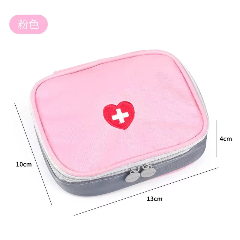 Travel Medicine Bag and Mini First Aid Kit Pouch for Pills, Vitamins and Emergency Essentials, Portable Home and Outdoor Storage