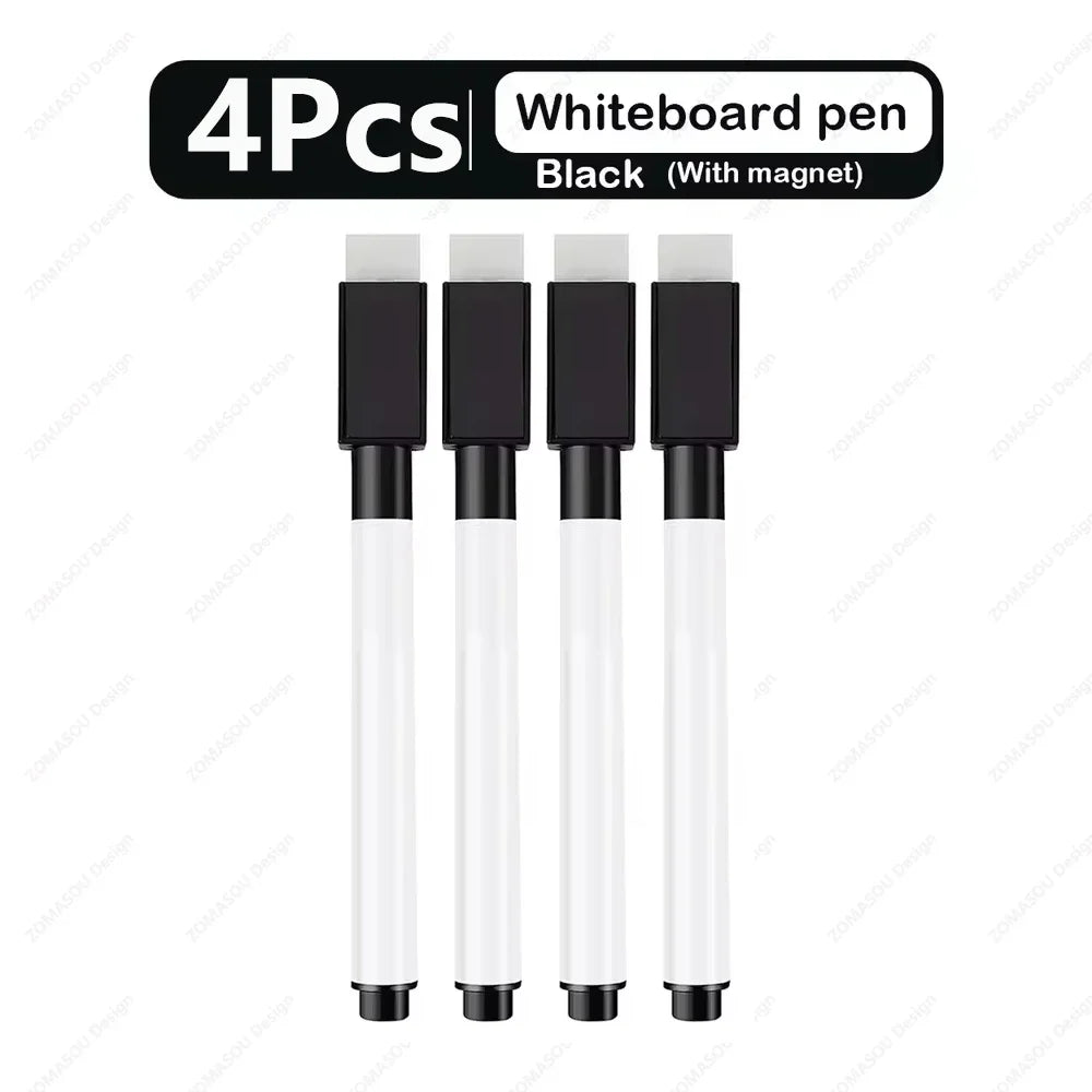 Magnetic Dry Erase Markers with Eraser Cap, Fine Tip Whiteboard Markers for Home, Office, School and Classroom, 1 to 48 Pack
