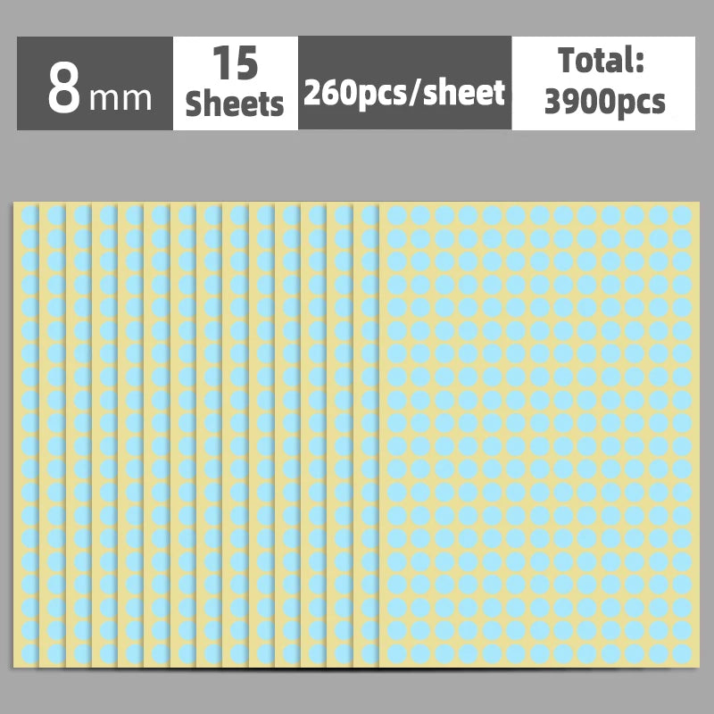 Round Color Coding Dot Stickers for Planners, Calendars, Files and Organizing