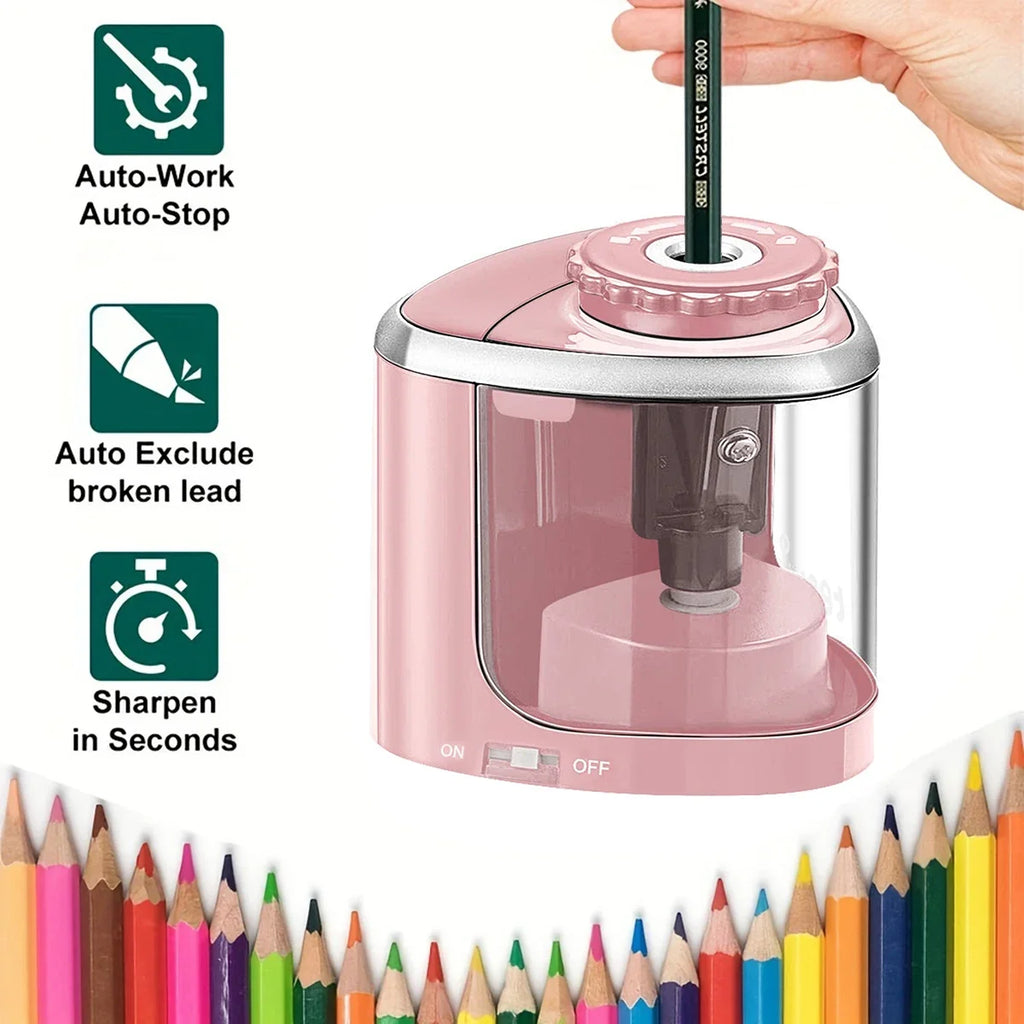 Electric Pencil Sharpener for 6–8 mm Pencils