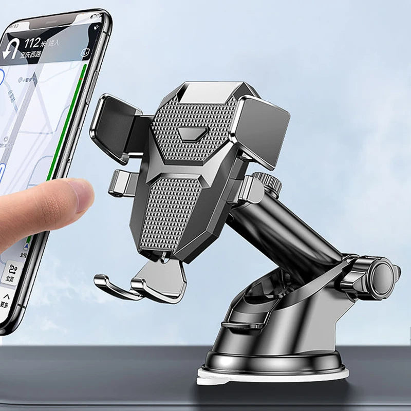 Universal 360° Car Phone Holder — Dashboard & Windshield Mount for 4.0–7″ Phones