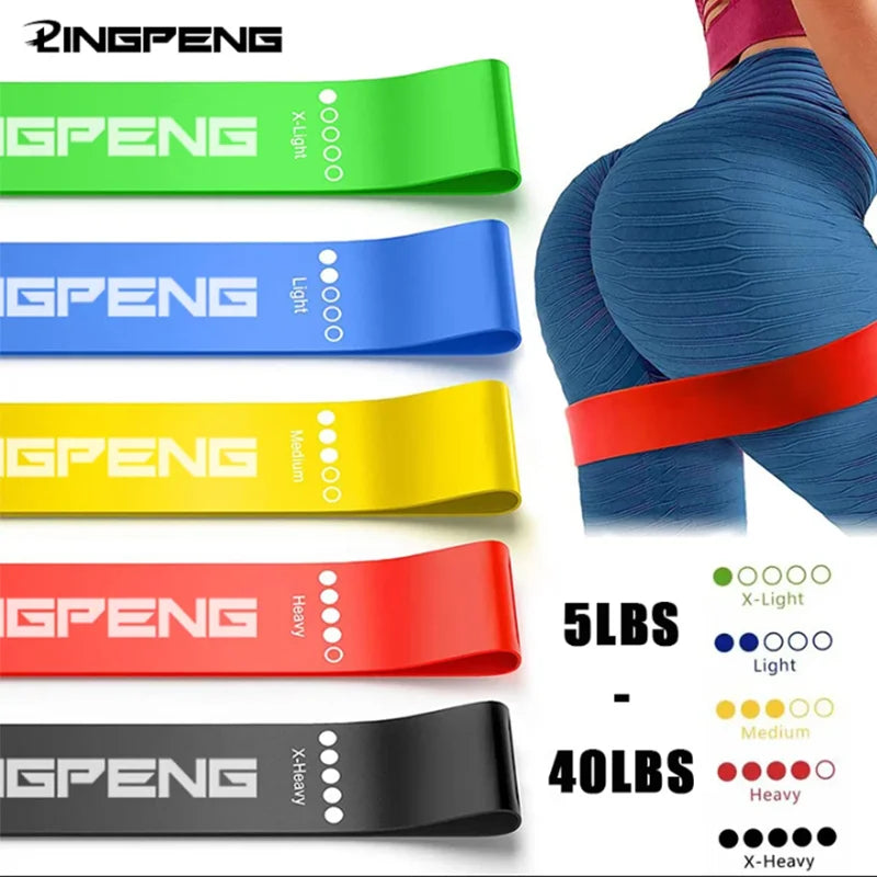Latex Resistance Loop Bands for Workouts, Single & 5-Piece Options