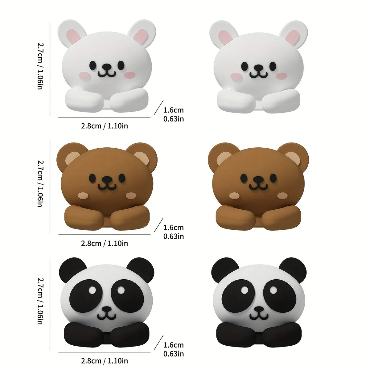 Cute Desktop Cable Organizer Holder Self-Adhesive Cable Management Clips