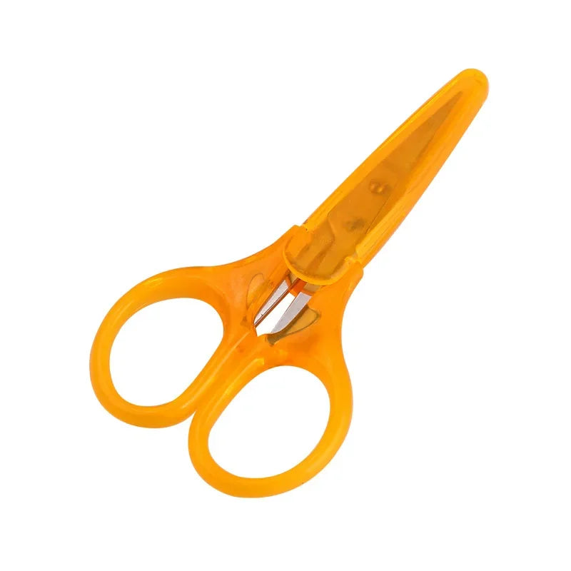 Compact Precision Craft Scissors with Protective Cap, Stainless Steel Mini Scissors for Journaling, Scrapbooking and Travel