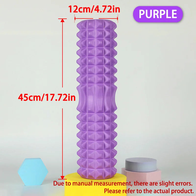 Hollow-Core Textured Foam Roller, 30 & 45 cm