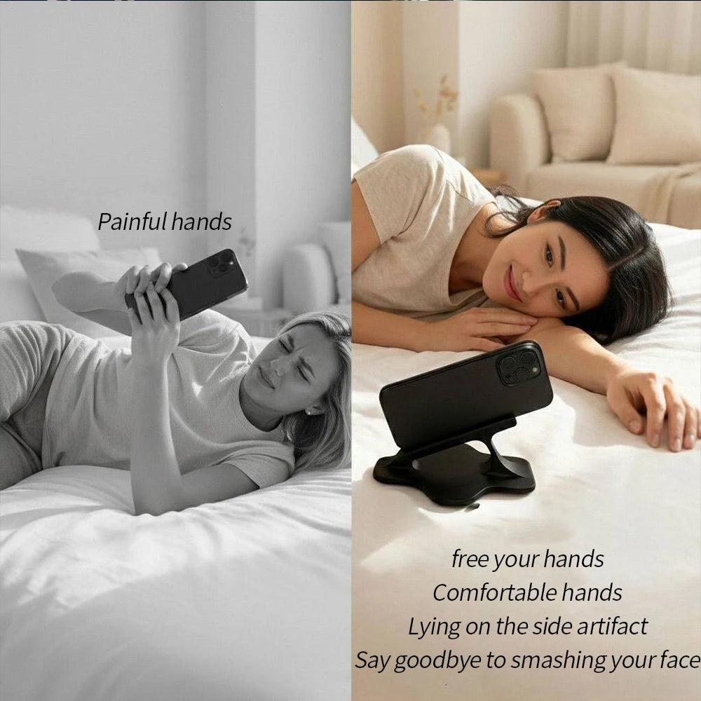 Bedside Phone Stand — Foldable Holder for Hands-Free Viewing