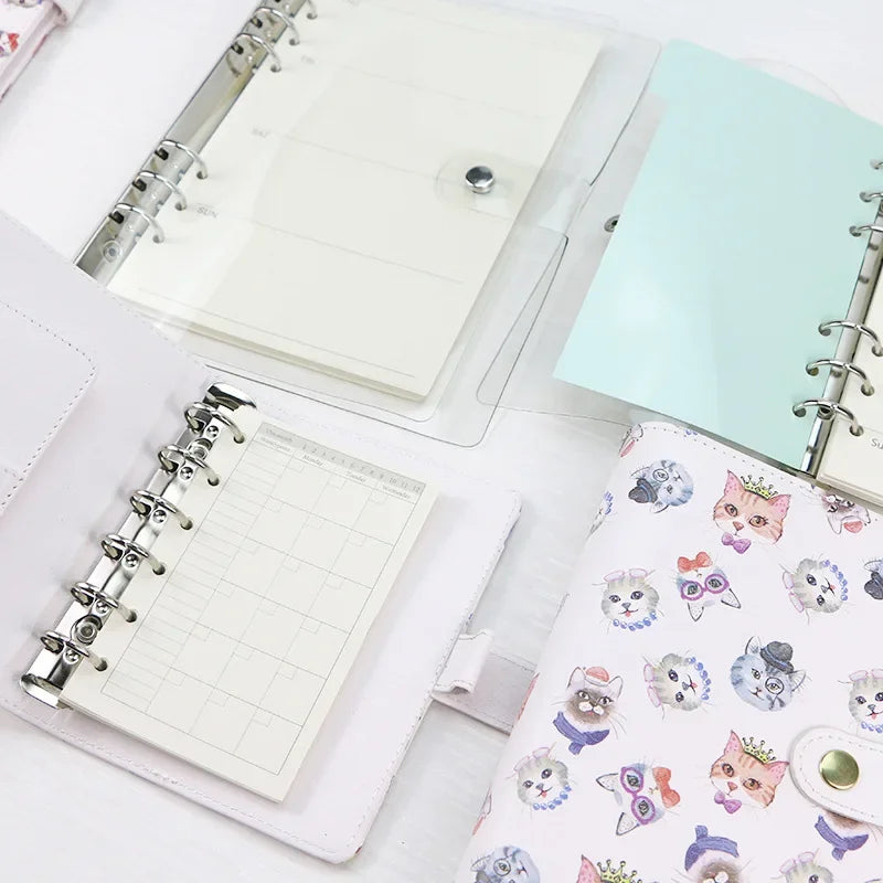 A5 A6 A7 Loose Leaf Refill Paper, 45 Sheet 6 Ring Planner Inserts in Daily, Weekly, Monthly, To Do, Finance, Lined, Grid and Dot Styles
