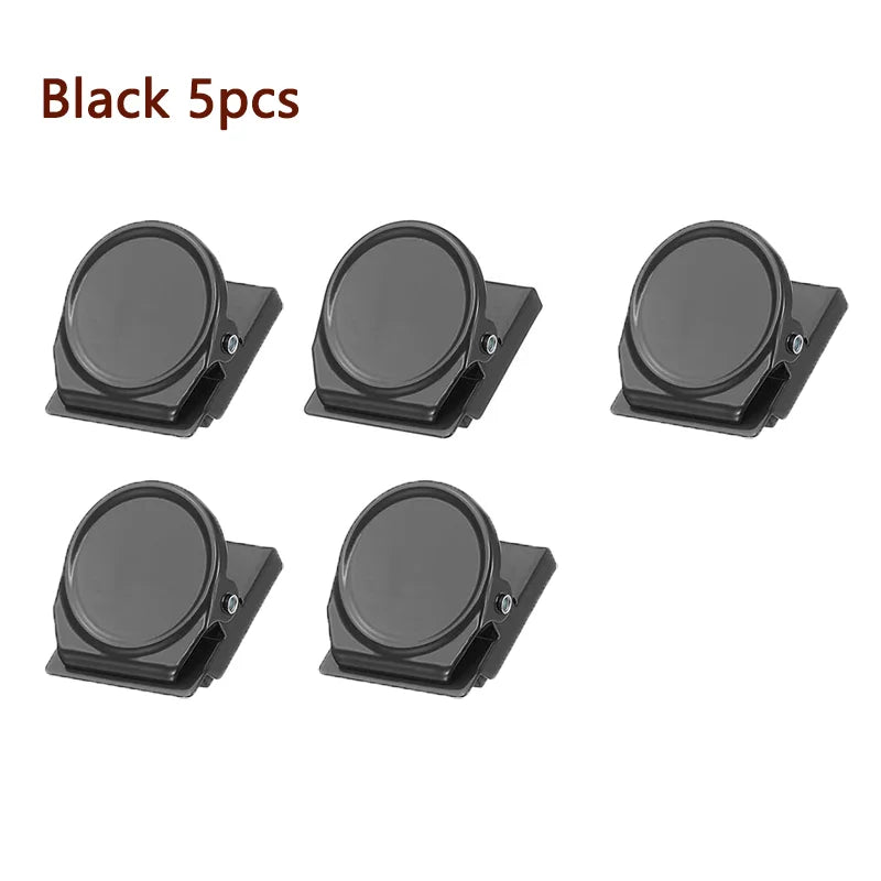 5-Piece Magnetic Clips for Office, Fridge, and File Organizing