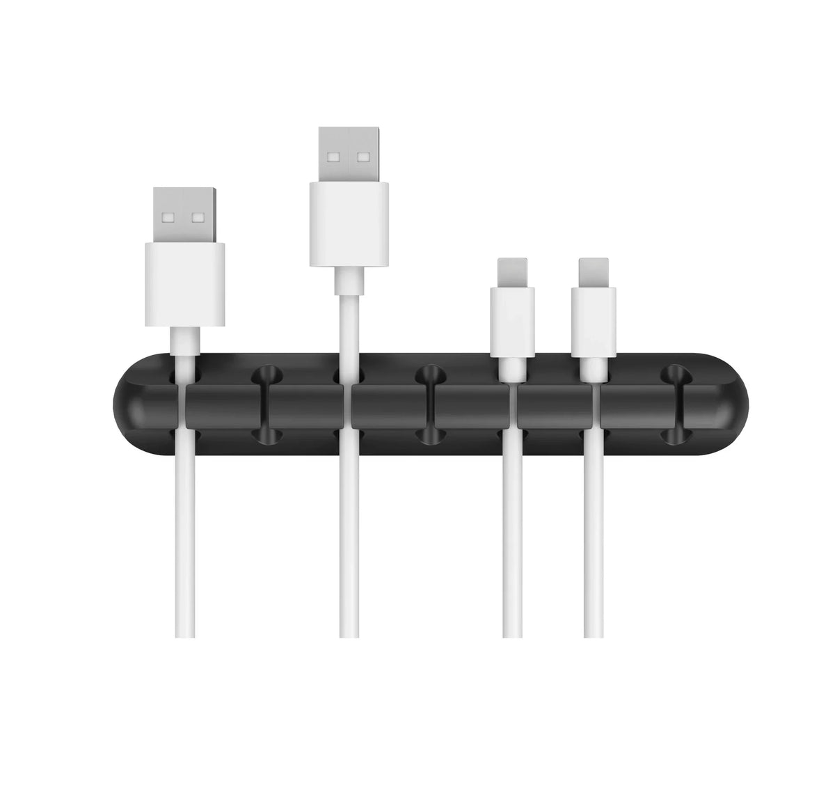 Silicone Cable Organizer Clips, Desktop USB Cord Holder and Wire Management for Charger, Mouse and Headphone Cables, 3, 5 or 7 Slots
