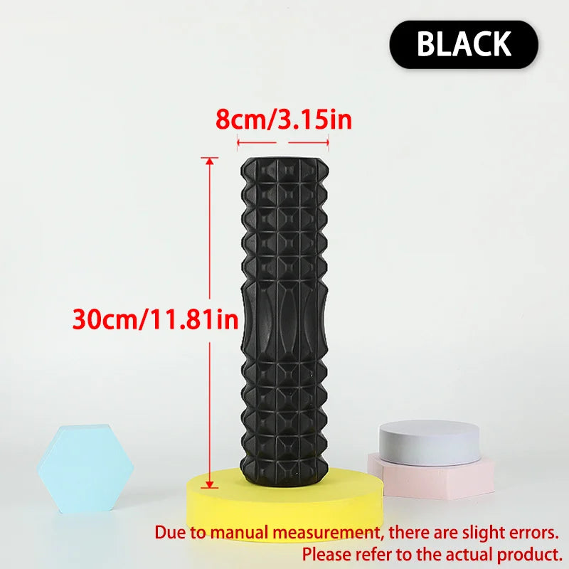 Hollow-Core Textured Foam Roller, 30 & 45 cm