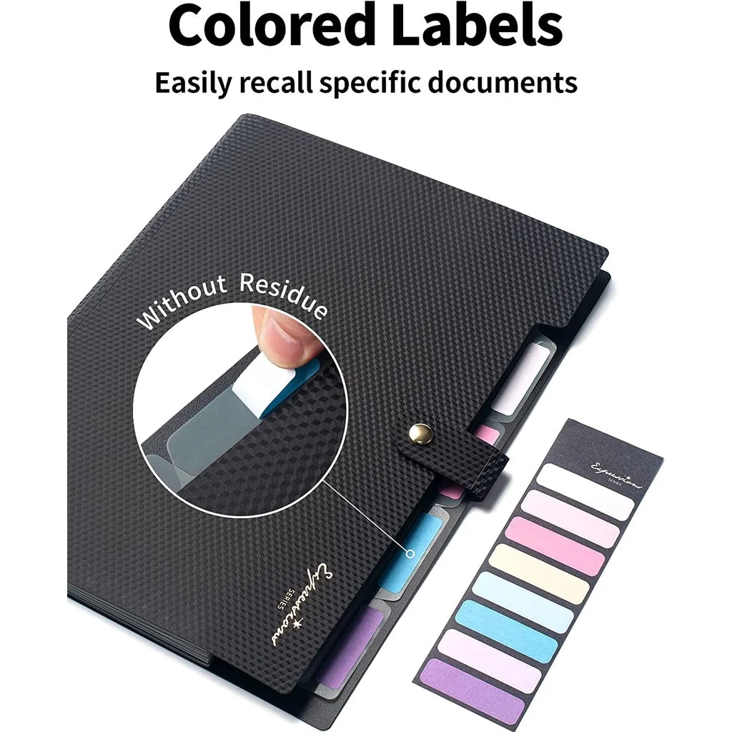 A4 5-Pocket Expanding File Folder — Portable Document Organizer