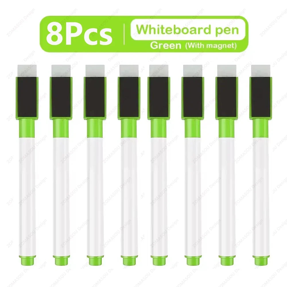 Magnetic Dry Erase Markers with Eraser Cap, Fine Tip Whiteboard Markers for Home, Office, School and Classroom, 1 to 48 Pack