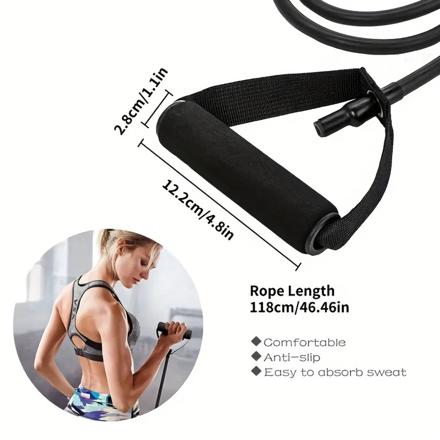 Resistance Bands with Handles — Strength Training Set for Home Workouts