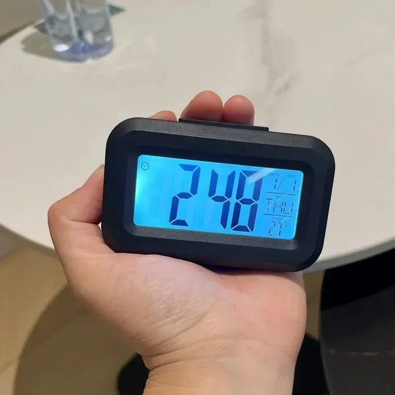 LED Digital Alarm Clock with Calendar & Temperature Display