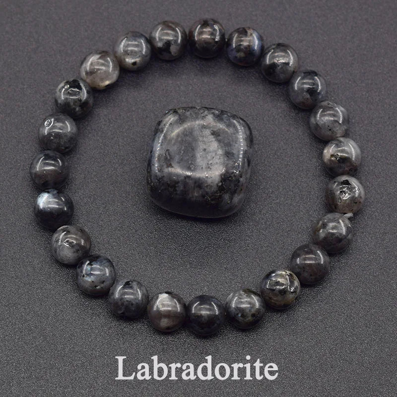 Natural Lapis Lazuli Stone Beads Bracelet — Energy Healing Jewelry