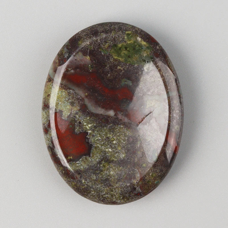 Natural Crystal Worry Stone — Hand-Carved Pocket Meditation Thumbstone