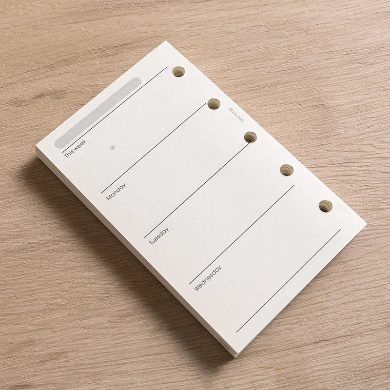 M5 Loose Leaf Refill Paper, 40 Sheets Planner Inserts for Mini Binder, Weekly Monthly To Do Dot Grid Lined Pages