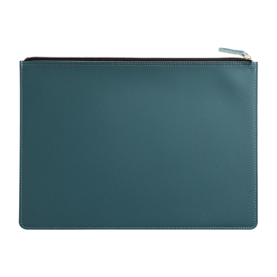Leather A4 Zipper Document Folder Portfolio for Business Files, Contracts and Invoices