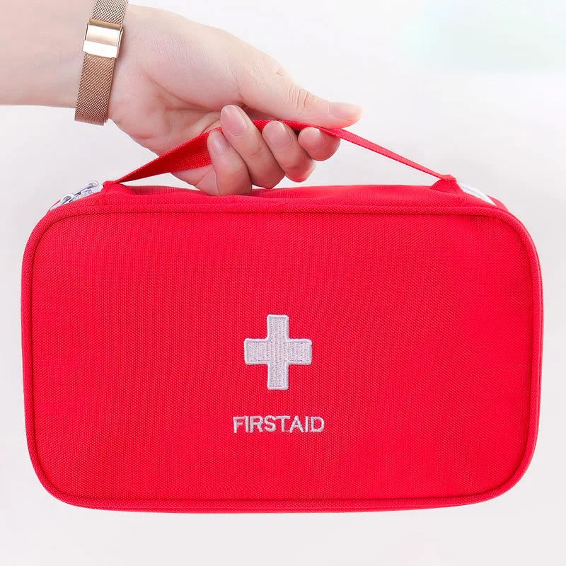 Travel Medicine Bag and Mini First Aid Kit Pouch for Pills, Vitamins and Emergency Essentials, Portable Home and Outdoor Storage