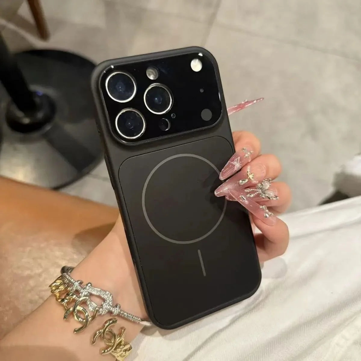 Magnetic Shockproof Phone Case for iPhone 11 to 17 with Wireless Charging Support