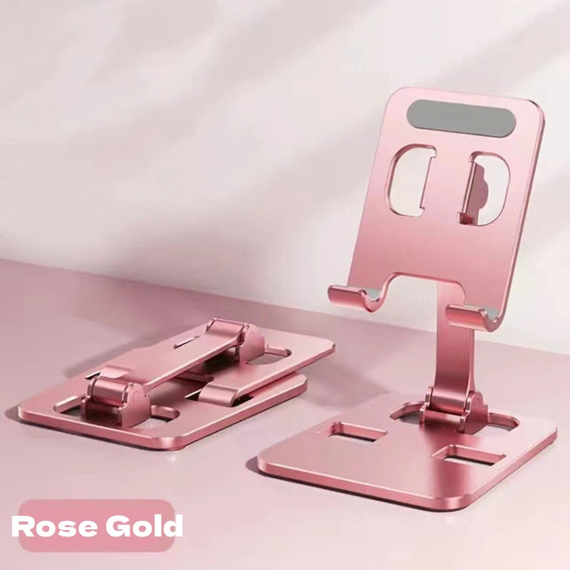 Universal Aluminum Alloy Tablet Stand — Adjustable Flexible Holder for iPad Air, Pro, Mini & Phones