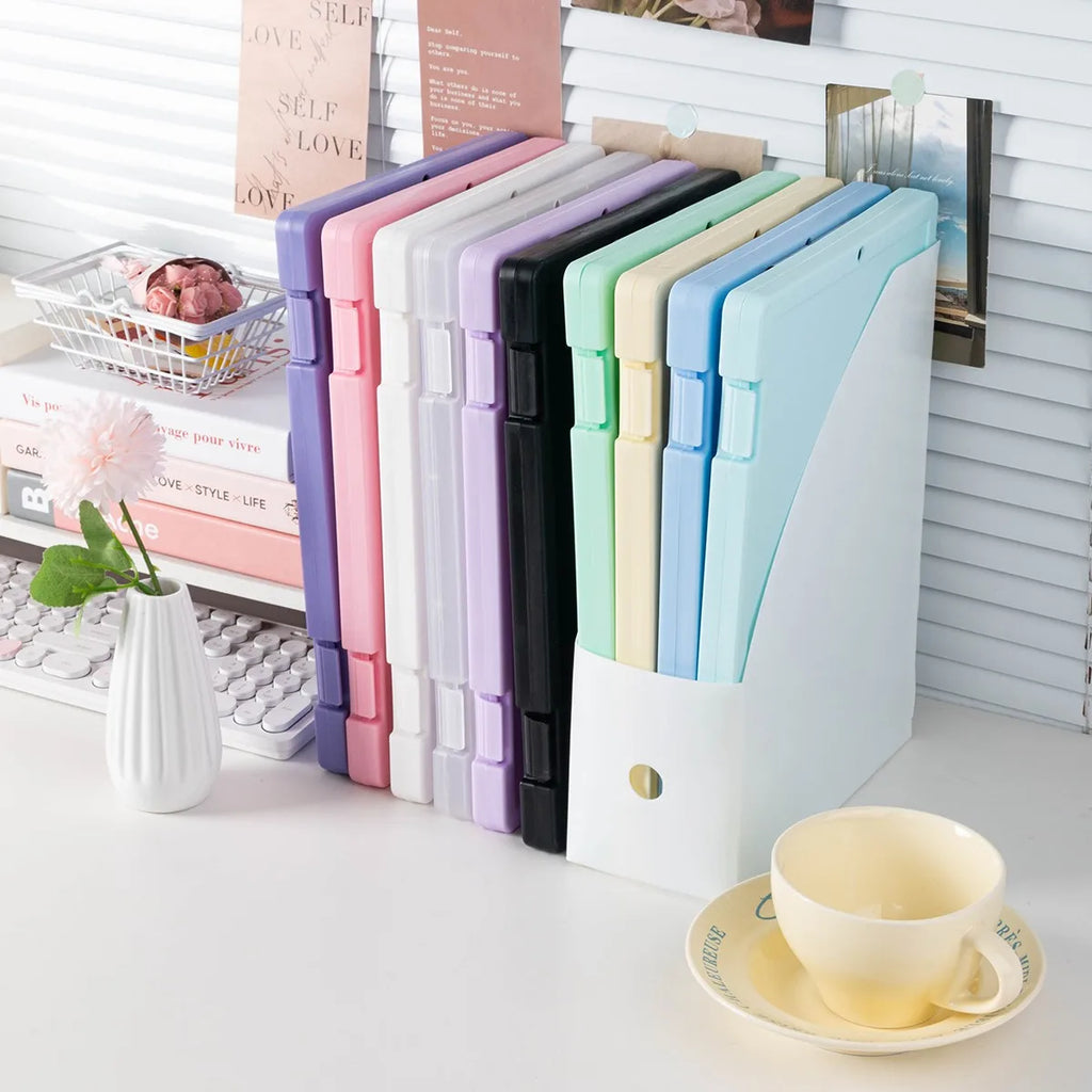 A4 Clipboard Folder with Storage Box for School Papers and Office Documents