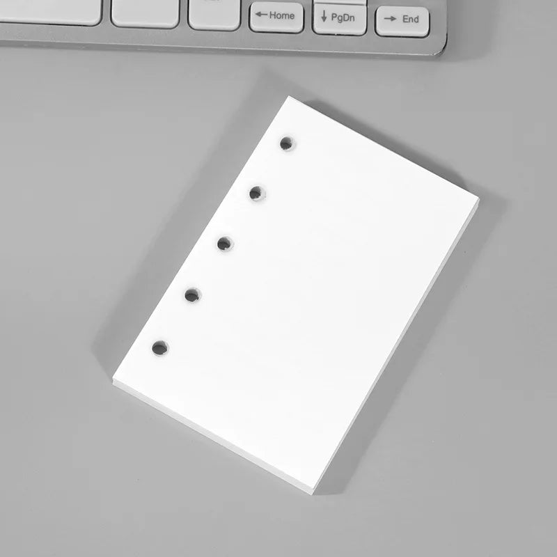 M5 Loose Leaf Refill Paper, 40 Sheets Planner Inserts for Mini Binder, Weekly Monthly To Do Dot Grid Lined Pages