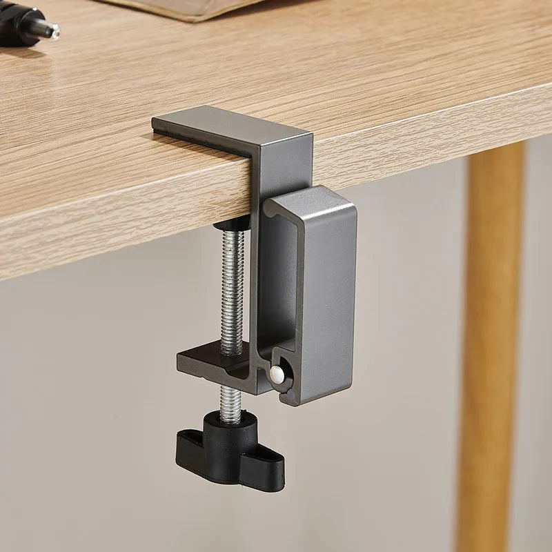 Adjustable Foldable Under Desk Headphone Hook and Backpack Hanger Clamp Holder