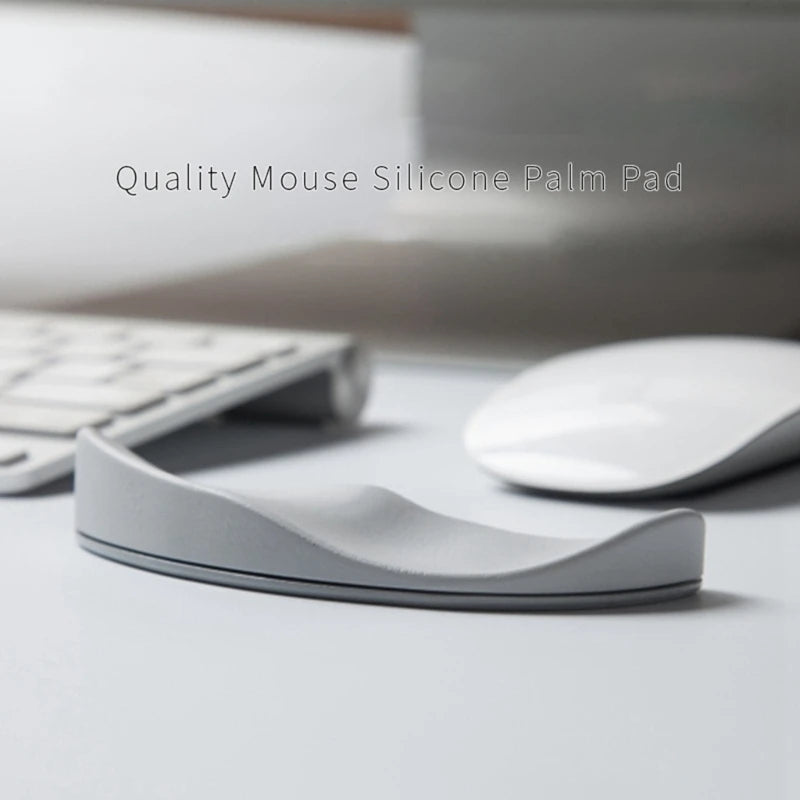 Silicone Mouse Wrist Rest with Palm Support — Ergonomic Hand Cushion Pad