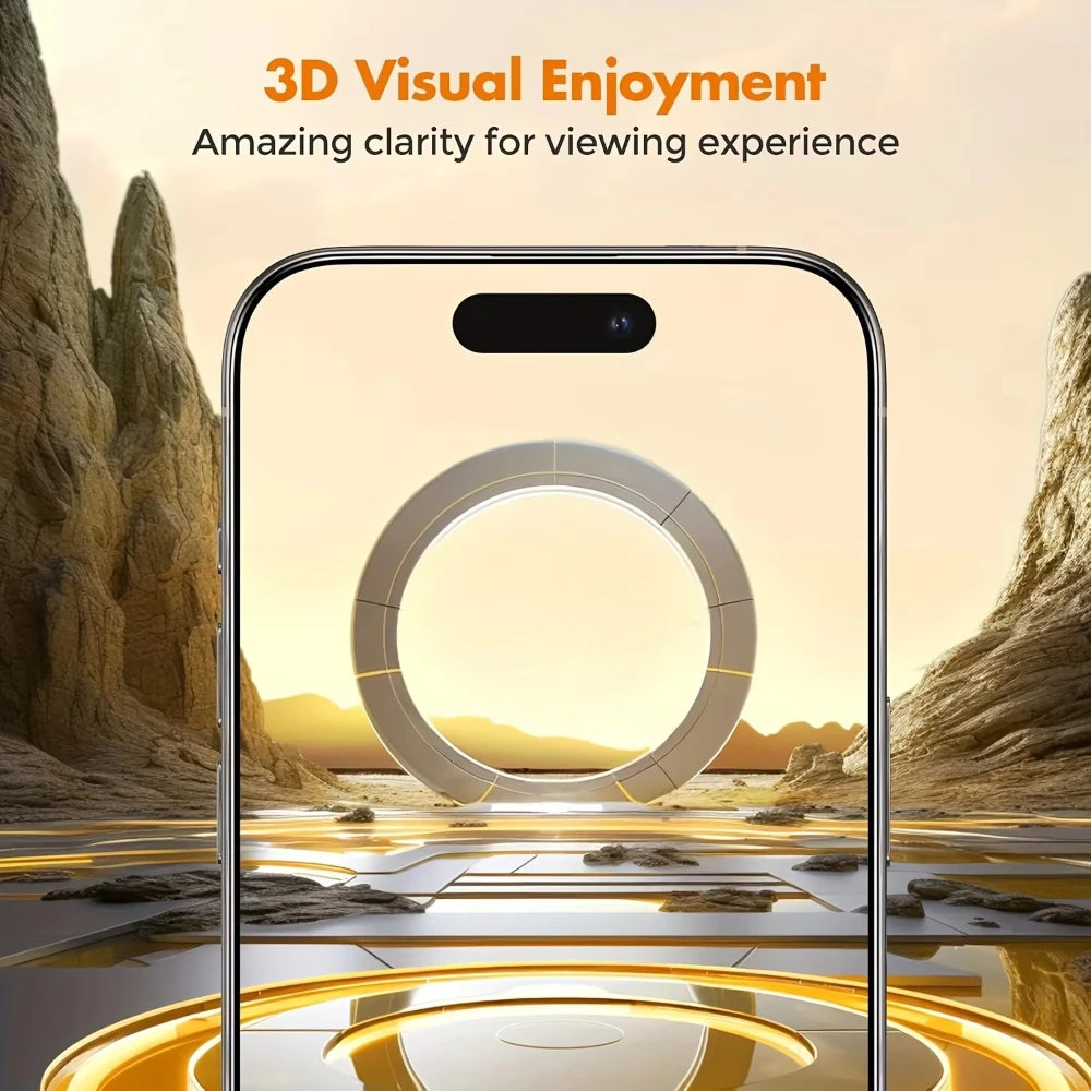 5 Pack Privacy Tempered Glass Screen Protector for iPhone 11 to 17 with Easy Install Frame