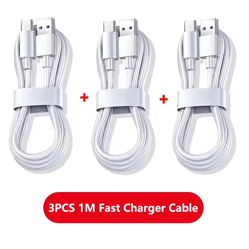100W USB-C Fast Charging Cable — 2/3-Pack, 1m–2m Data & Charge Cords