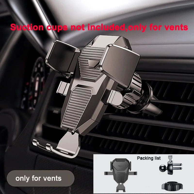 Universal 360° Car Phone Holder — Dashboard & Windshield Mount for 4.0–7″ Phones
